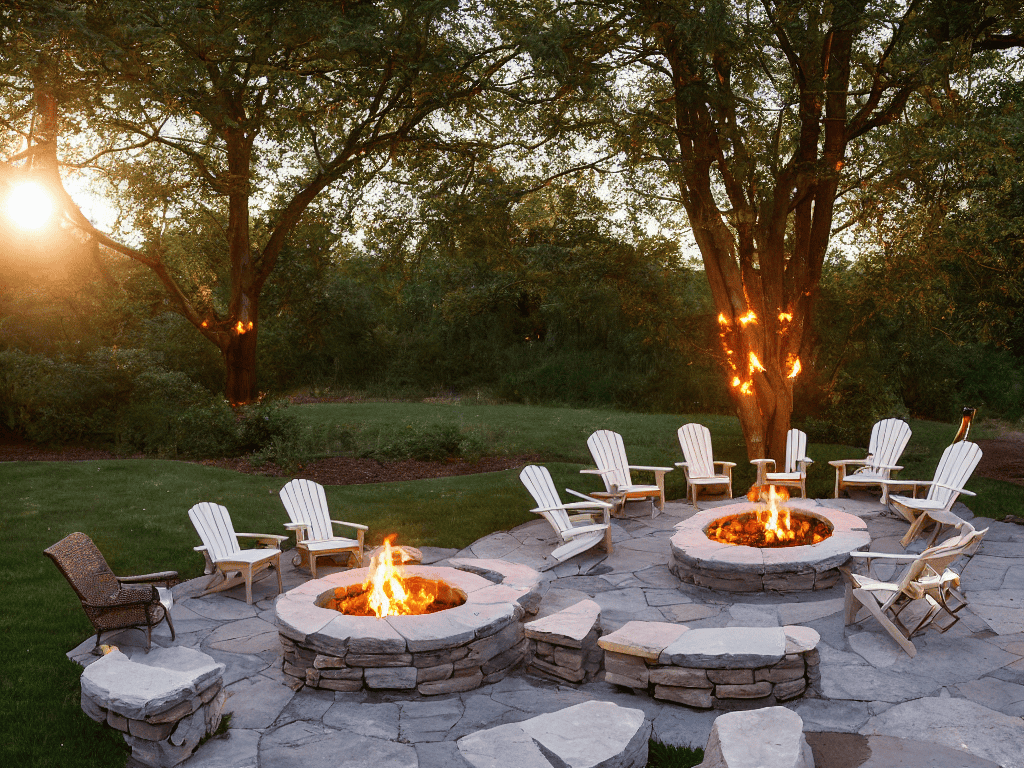 Building Simple Backyard Oasis Fire Pit