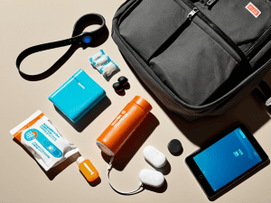 Long flight essentials in personal item