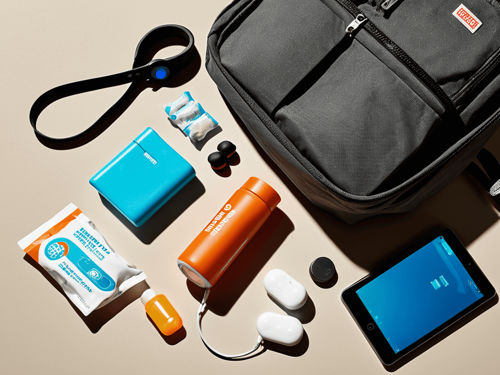 Long flight essentials in personal item