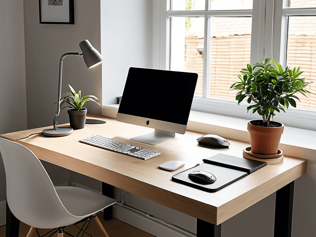 Hiding cables on desk serenely