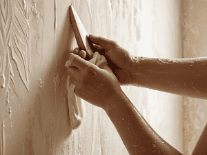 Removing Wallpaper Glue residue easily