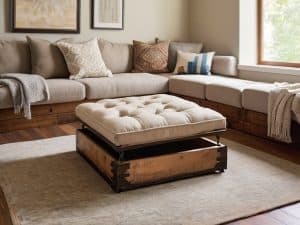 Small Space Utility: Making a Diy Ottoman From a Crate