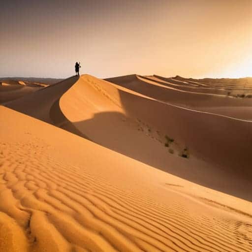 Desert survival skills for tourists in heat.